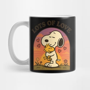 Snoopy And Charlie Brown Lots Of Love Mug
